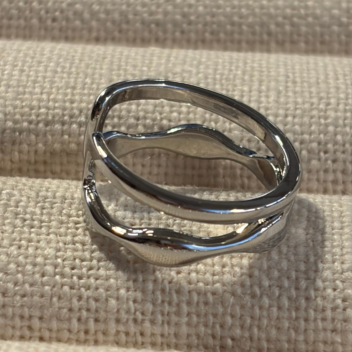 새상품 여성 신주 투라인 오픈링 반지  상품이미지4