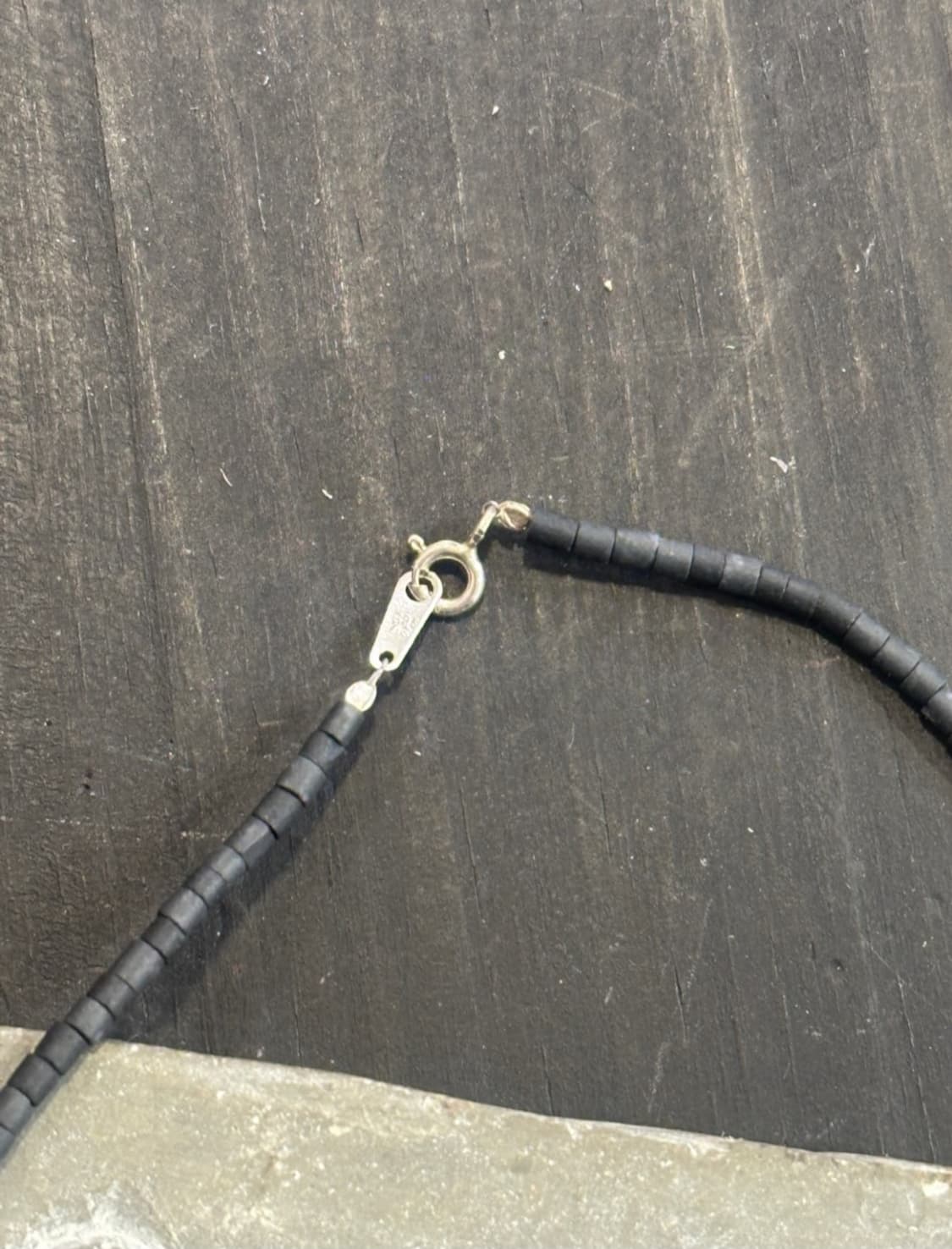 Musta black karen silver necklace 상품이미지2