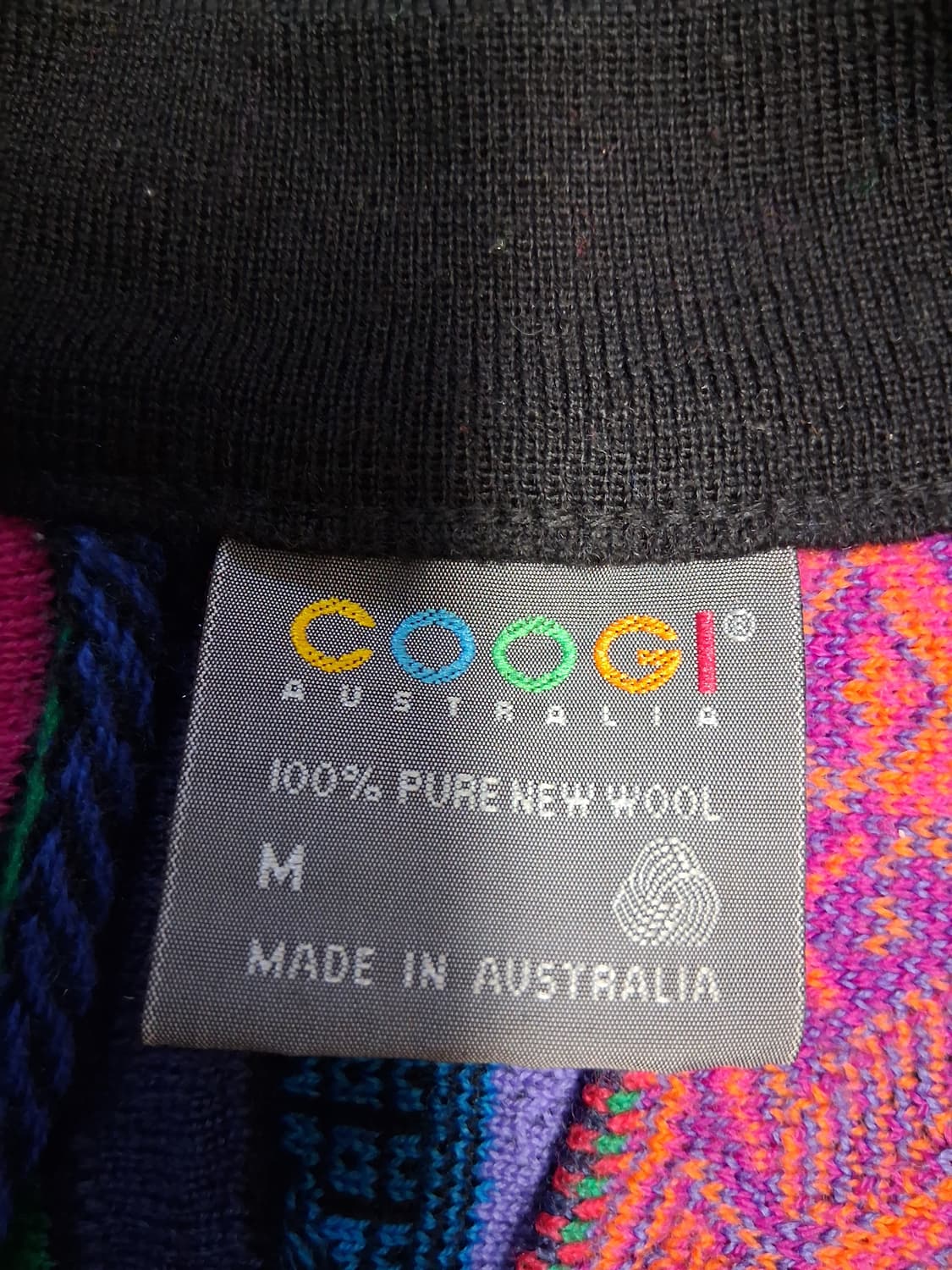 쿠지 COOGI 멀티컬러 가디건 M 공용 상품이미지2