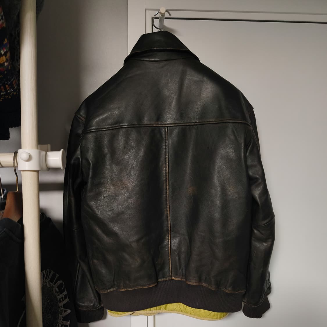 [M] 자라 A2 가죽 자켓 (소가죽) 상품이미지8
