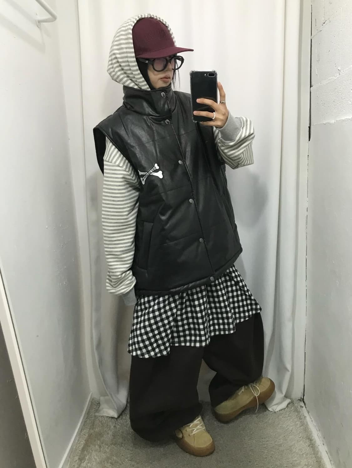 Galfy Crutch Leather Vest  상품이미지3