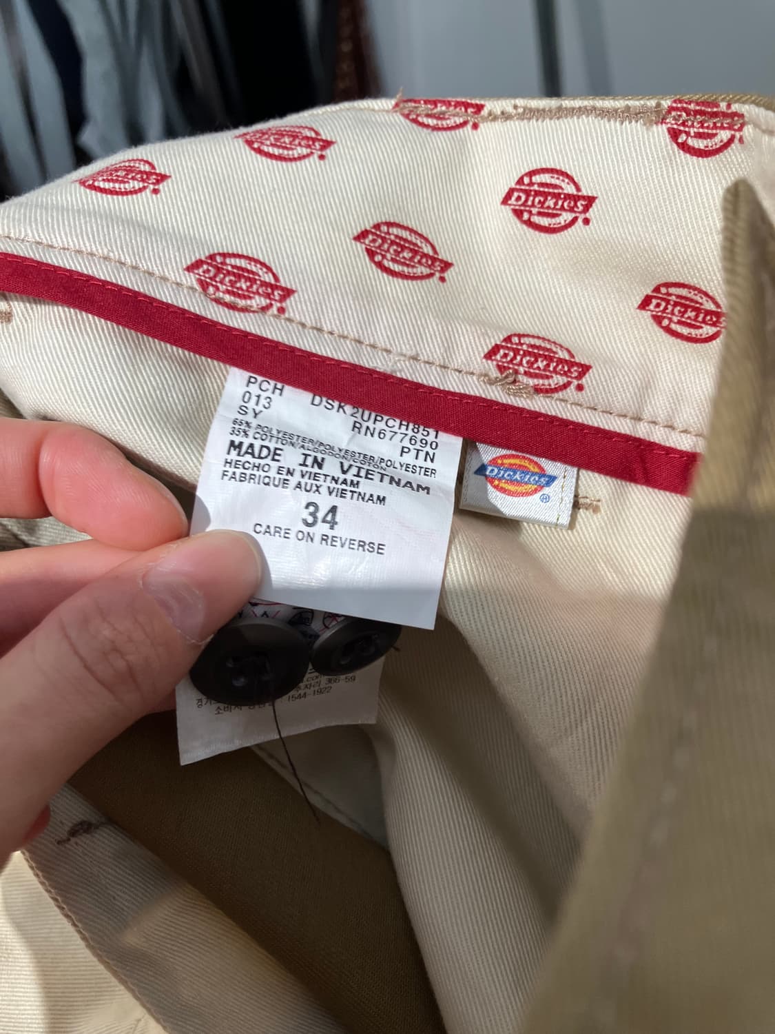 Dickies 베이지 워크 크롭 팬츠 34  상품이미지8