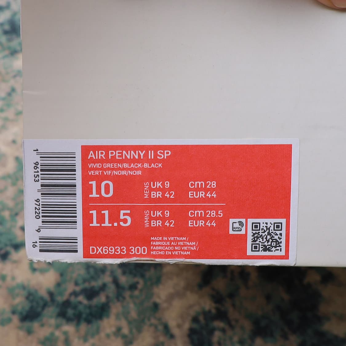 Nike 나이키 x 스투시 에어페니2 비비드 그린 280 상품이미지9