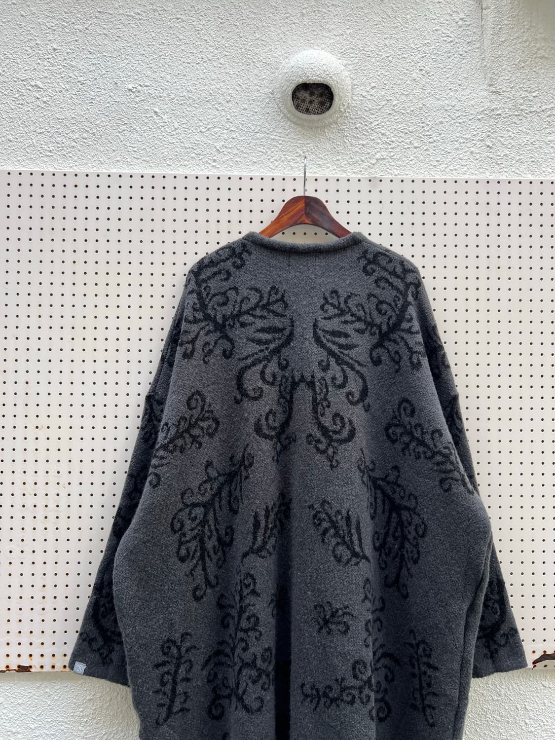 ANGENEHM JAPAN MADE PATTERN 니트 로브 코트 상품이미지7