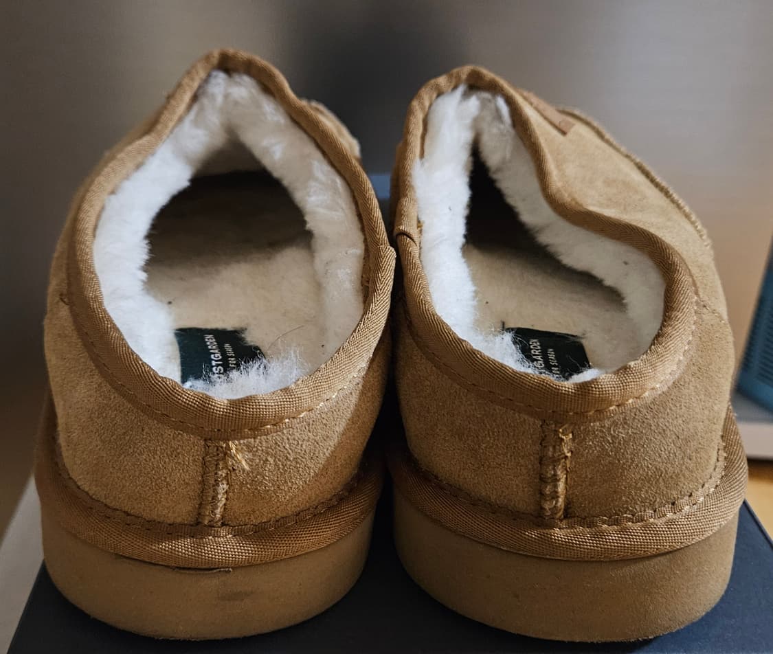 로스트가든 아이보리색 스웨이드 슬리퍼 뮬 260-265(42) 상품이미지3