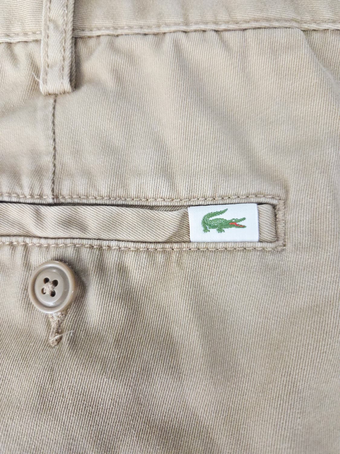 라코스테 슬림핏 베이지 치노팬츠 면바지 상품이미지6