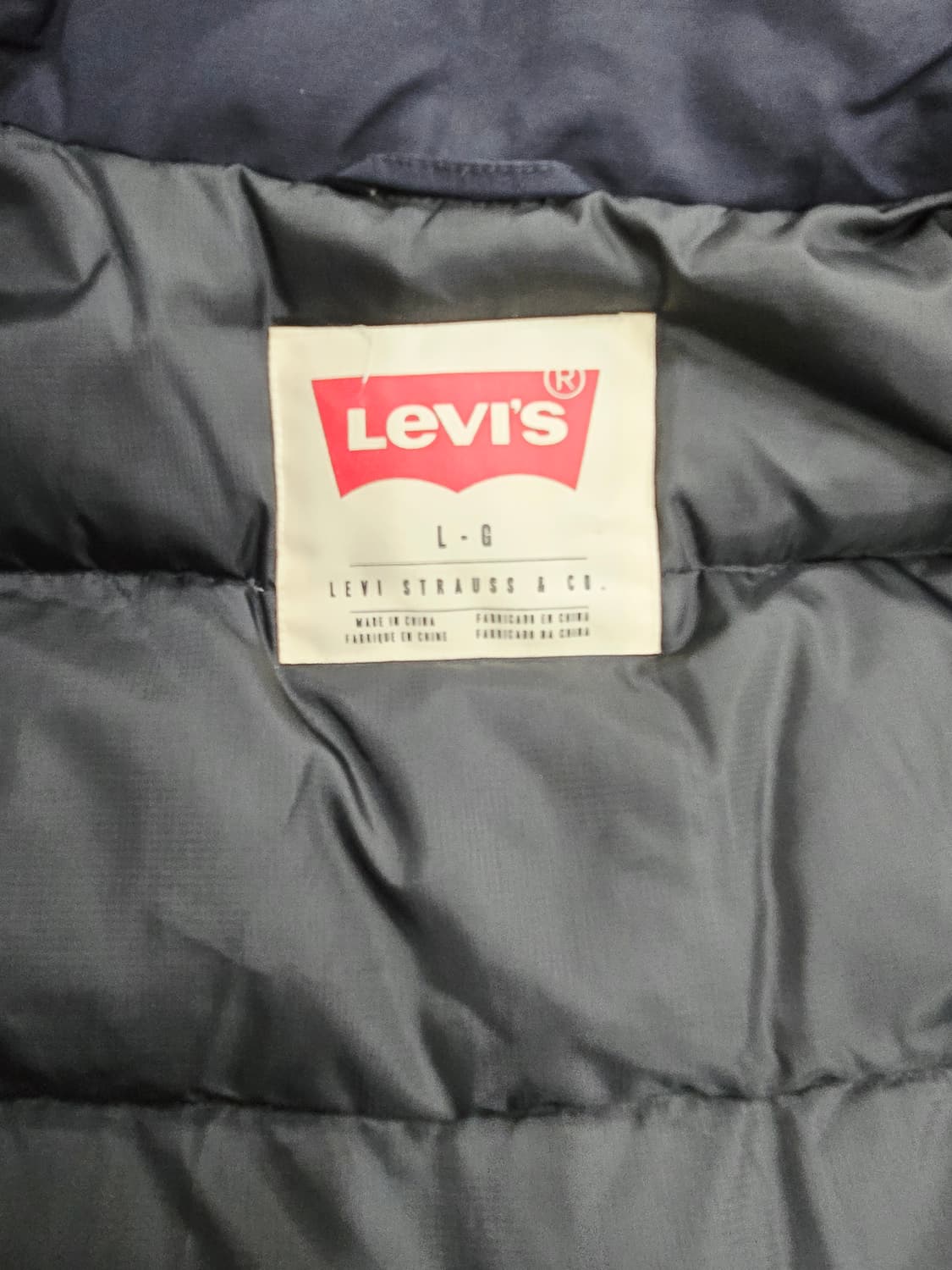 리바이스 네이비 항공 다운점퍼 패치 디자인 상품이미지8