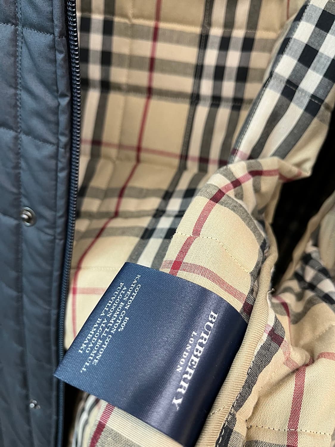 105) 버버리 런던 왁스 퀼팅자켓  상품이미지7