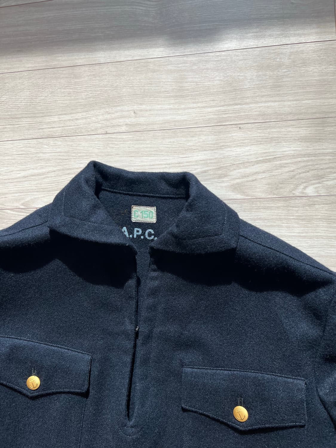 스웨덴 해군 울 세일러 자켓 / 네이비 / L 상품이미지3