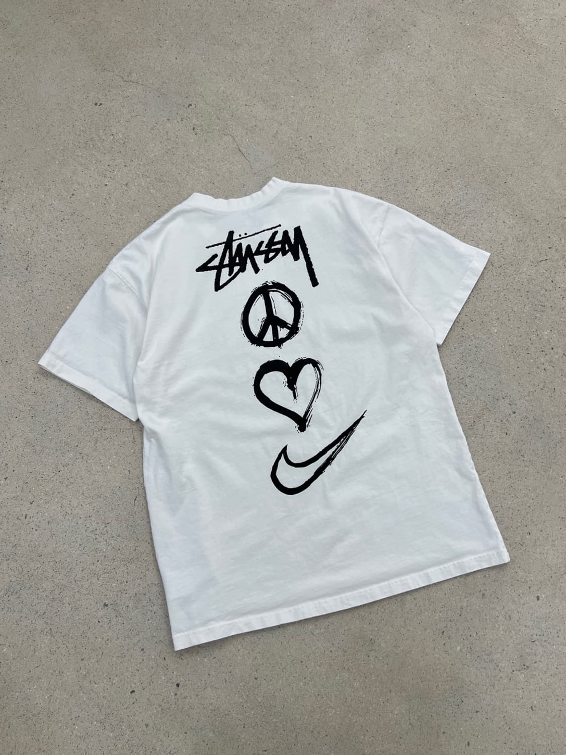 나이키 X 스투시 NRG RA 화이트 반팔 티셔츠 상품이미지3