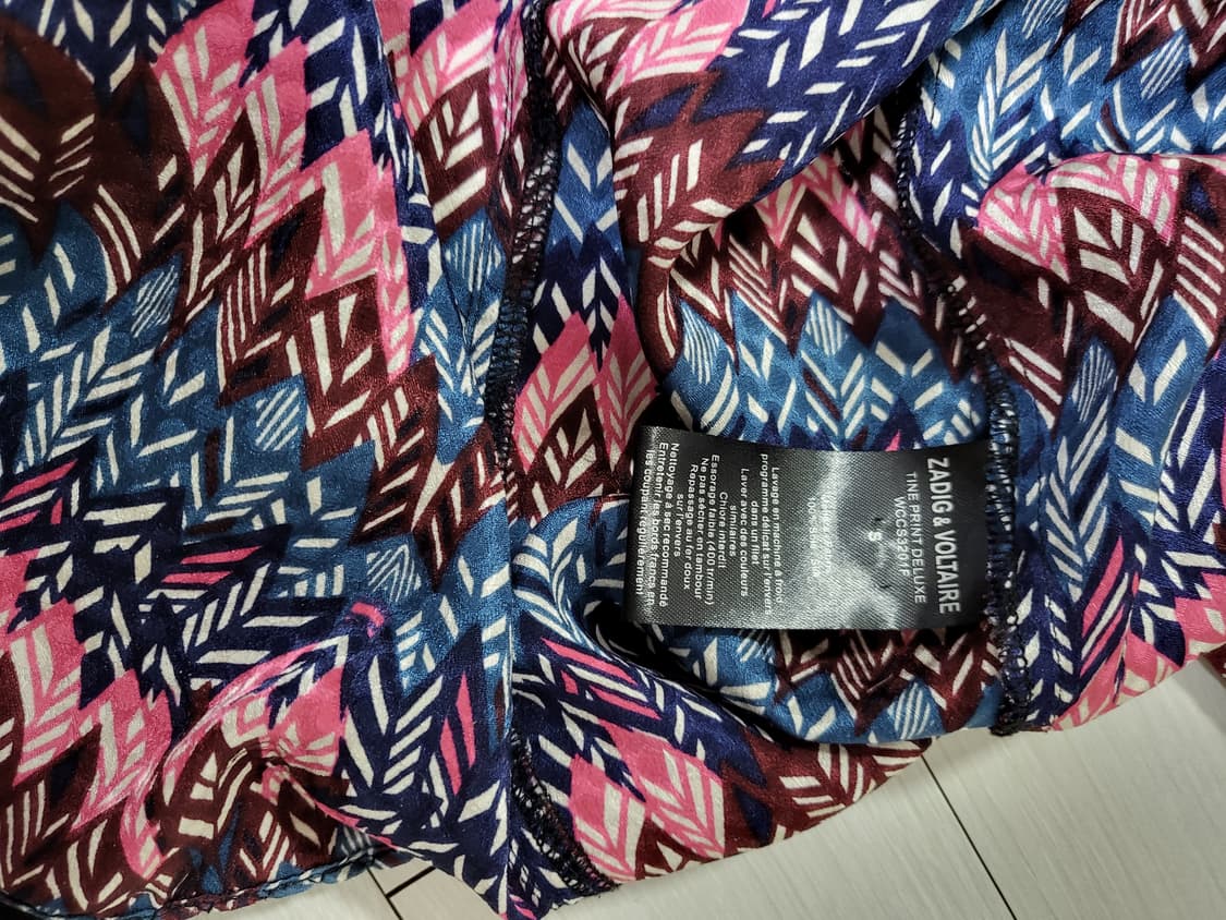 Zadig & Voltaire 실크100% free(55-77) 블라우스 상품이미지4