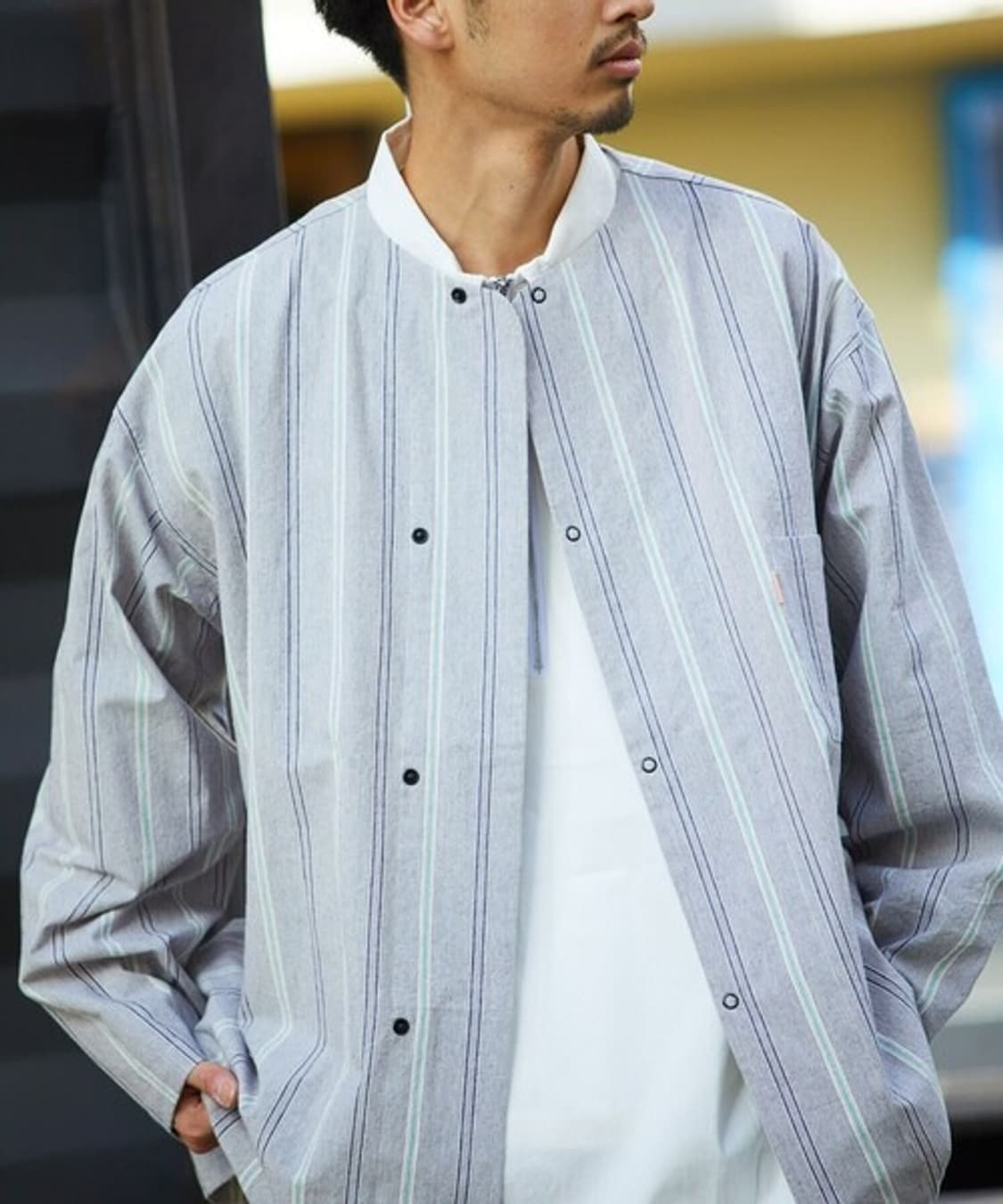 힌슨 HINSON Dot Button Shirt 상품이미지4