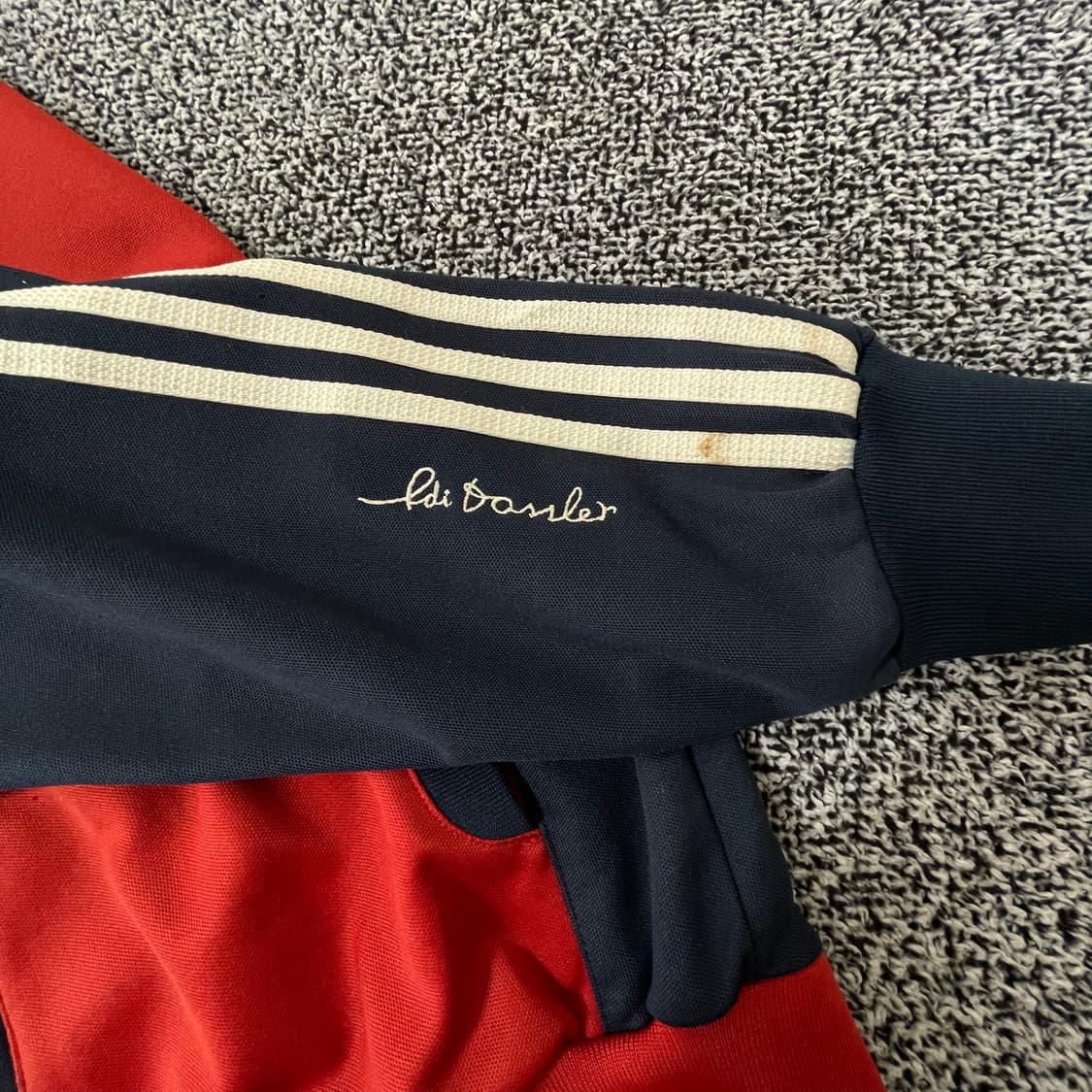 빈티지9. 아디다스 00‘s 네이비 레드 배색 져지 상품이미지8