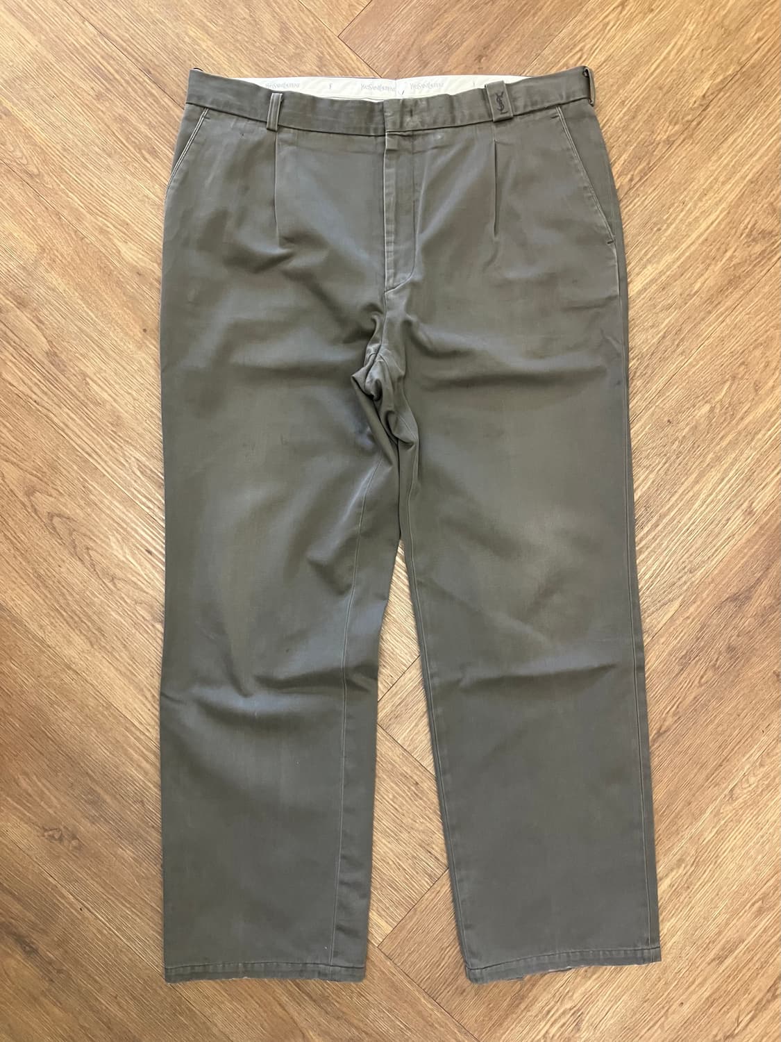 N151 ysl 입생로랑 원턱 치노 팬츠 상품이미지1