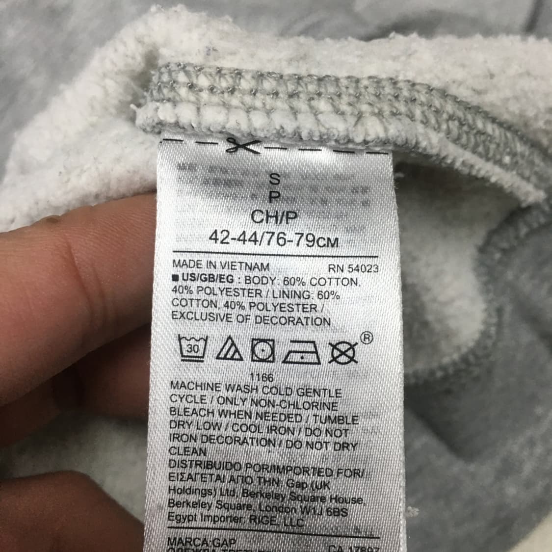 갭 빅로고 후드티 DD09 상품이미지3