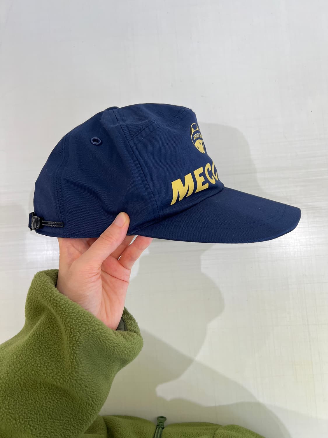 일본빈티지 모자 MECCA TRADING 네이비 판매 상품이미지2