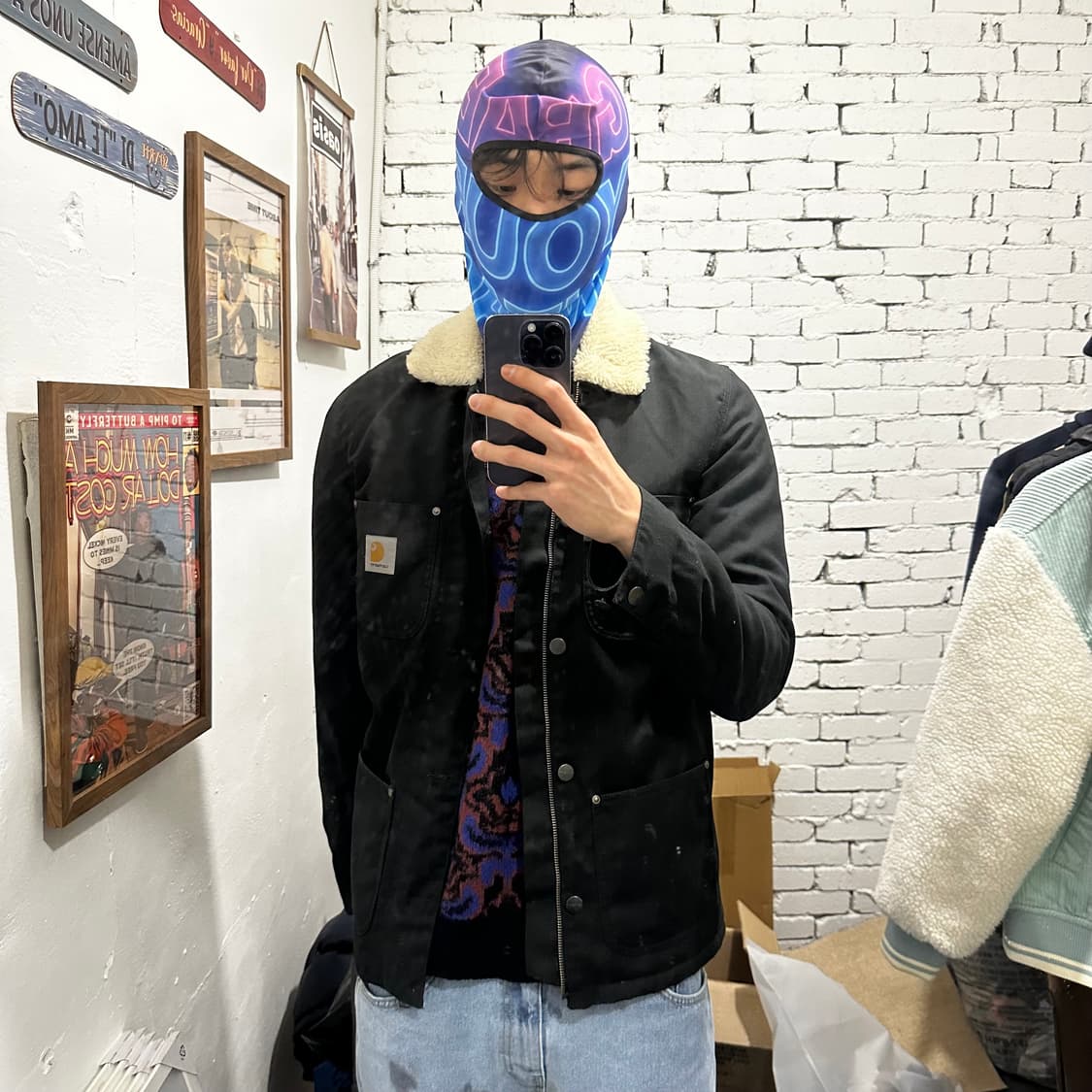 칼하트 WIP 양털 재킷 상품이미지2