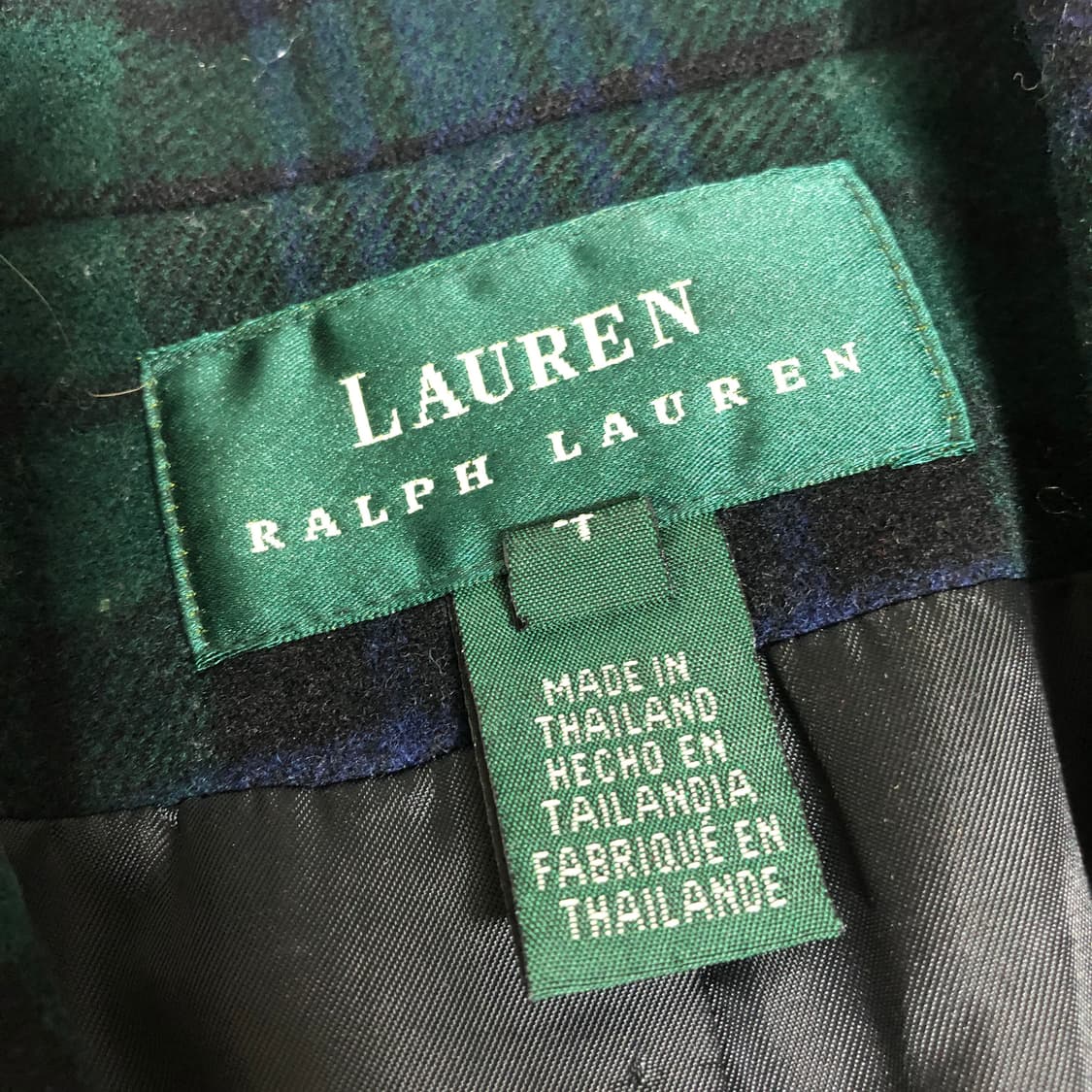 랄프로렌 타탄체크 울 캐시미어 블레이저 자켓 M 상품이미지2