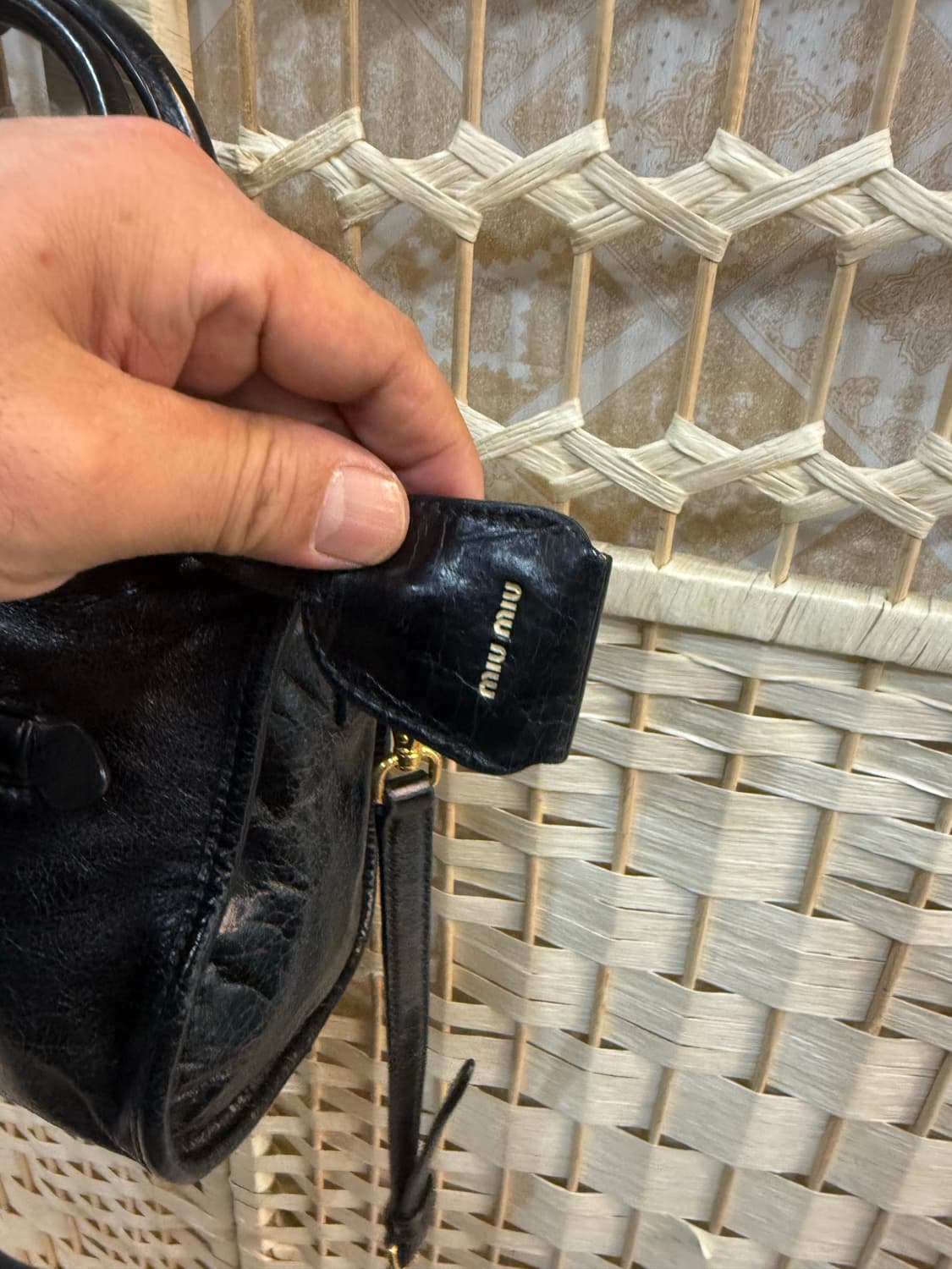 정품 미우미우 비텔로 샤인 미니 모터백 팝니다 상품이미지3