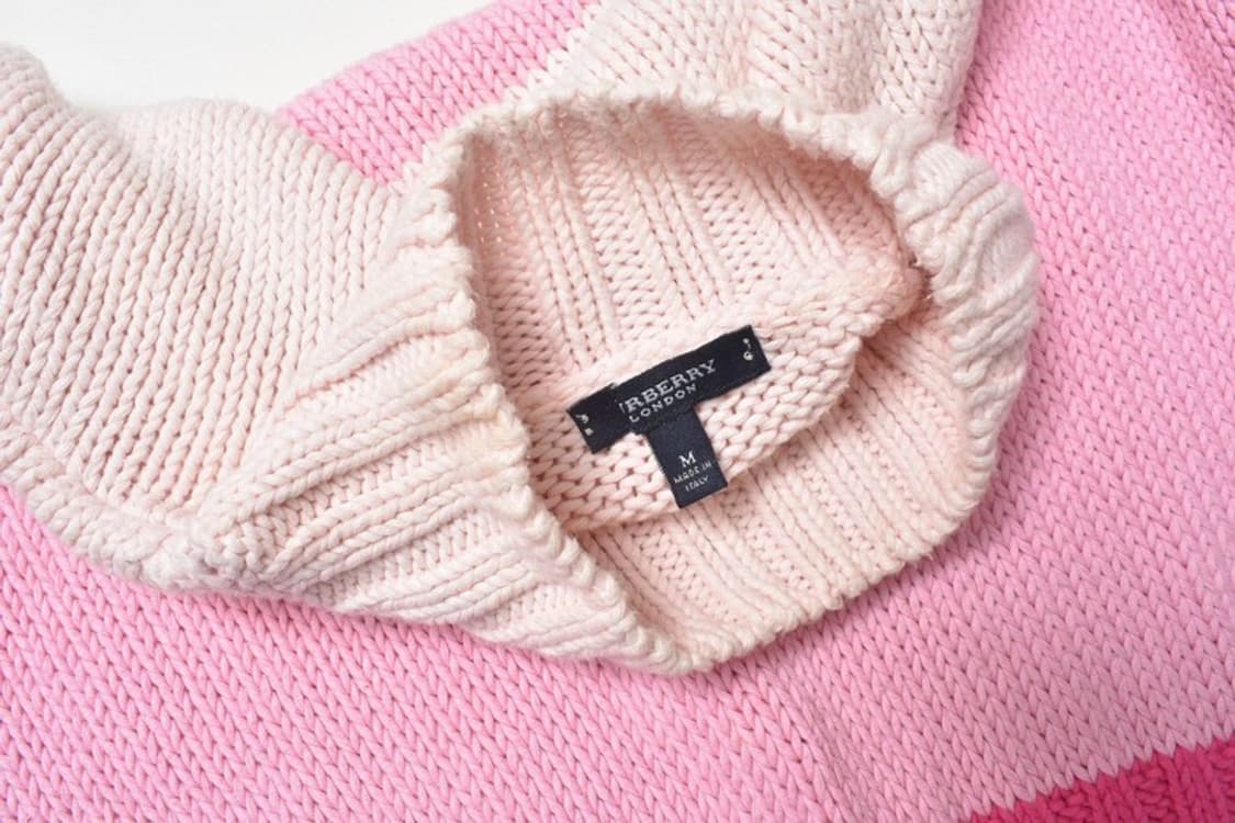 버버리 코튼 터틀넥 니트 M N1197 상품이미지4