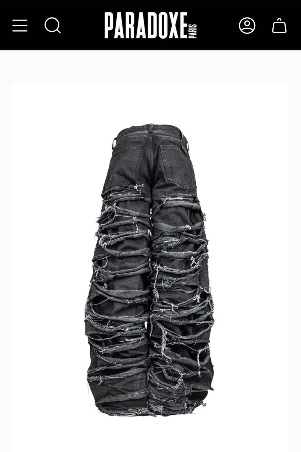 REAPER JEANS BAGGY BLACK DENIM 상품이미지3