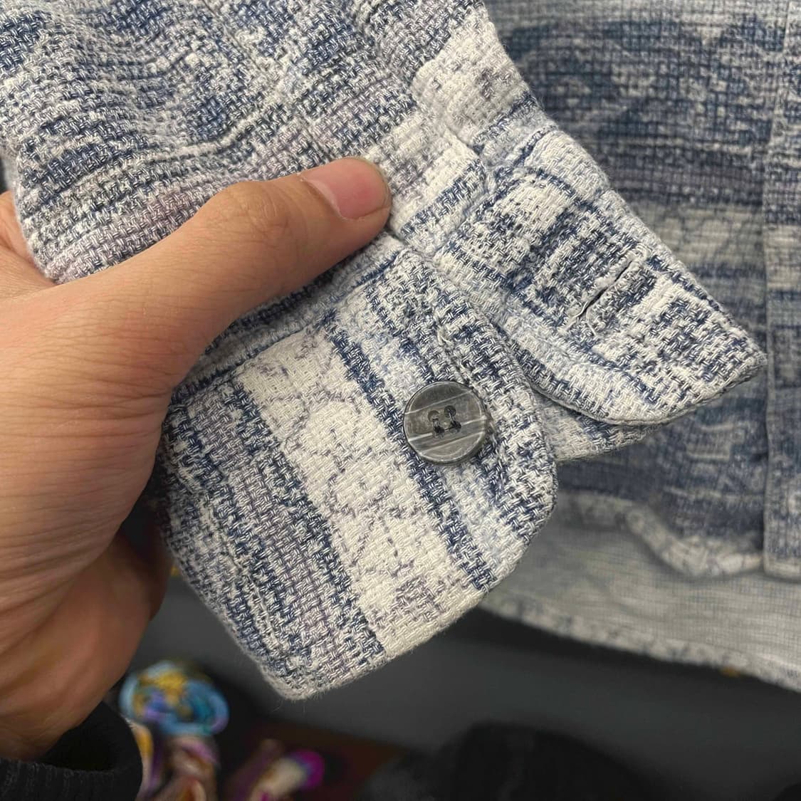 빈티지 멀티 스트라이프 패턴 포켓 셔츠 N508 상품이미지5