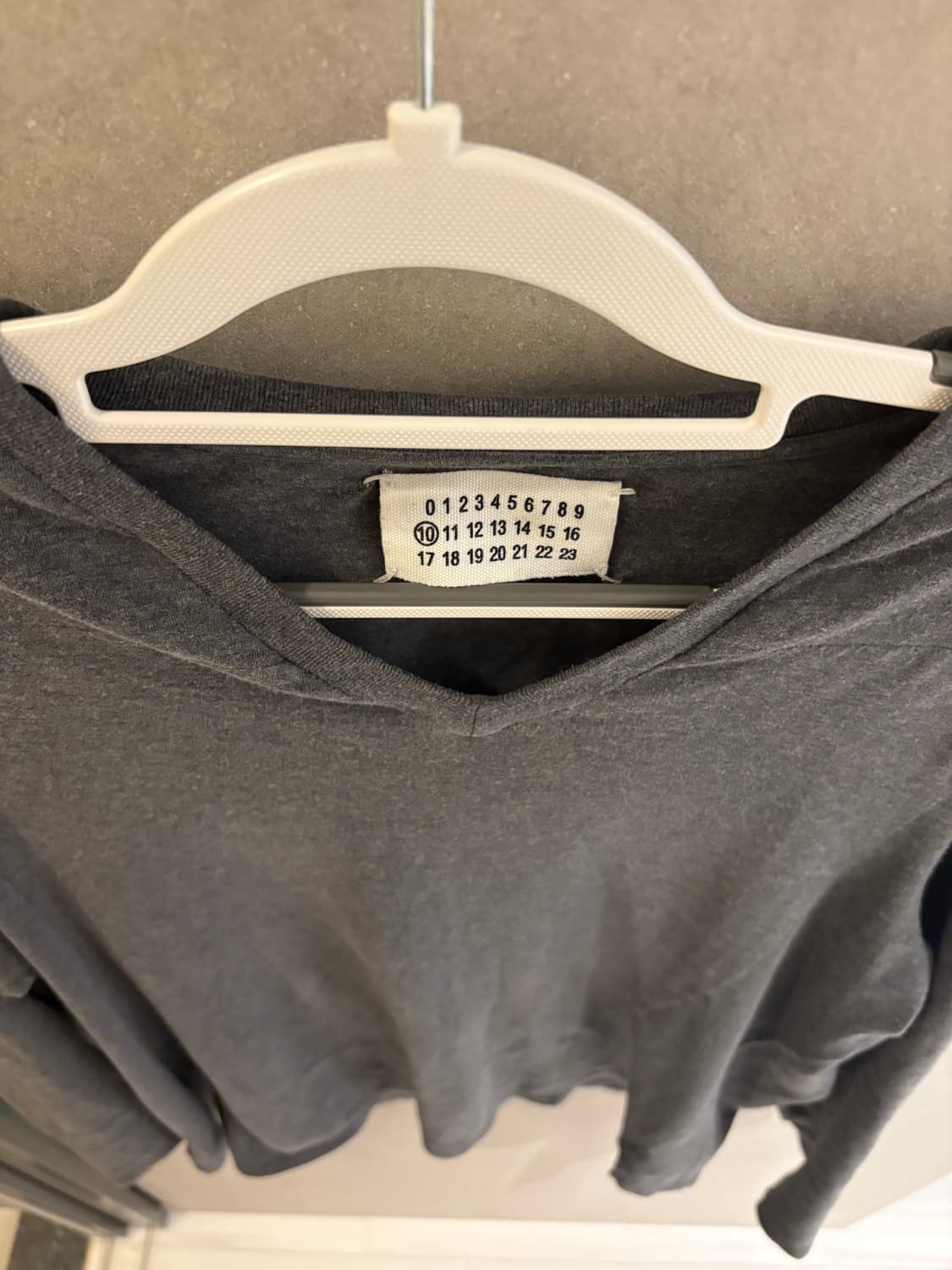 마르지엘라 브이넥 롱슬리브 그레이 상품이미지4