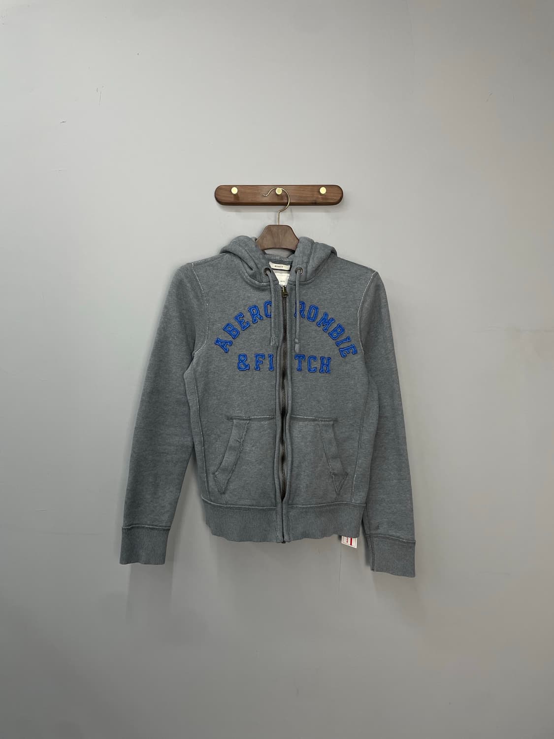 아베크롬비앤피치 아치로고 그레이 후드집업 H1258 상품이미지2