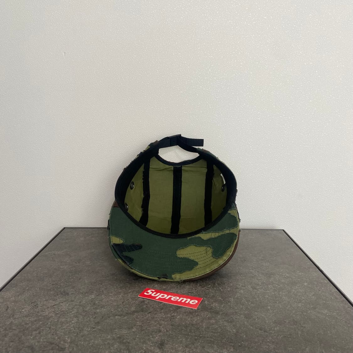 (OS) 슈프림 박스로고 캠프캡 모자 우드랜드 카모 상품이미지5