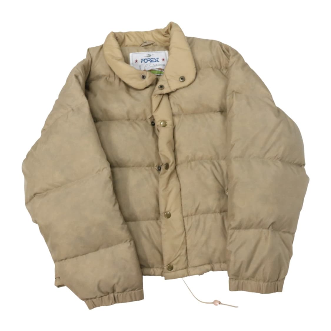 FOREST 빈티지 샌드 베이지 다운 푸퍼 자켓 M 상품이미지1