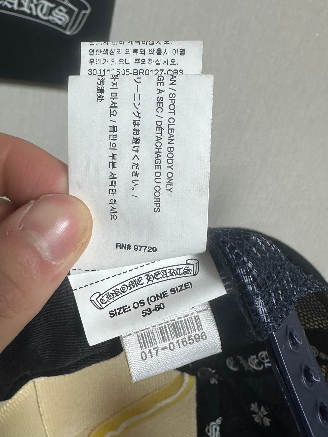 크롬하츠 모자(네이비/크림발) 상품이미지7