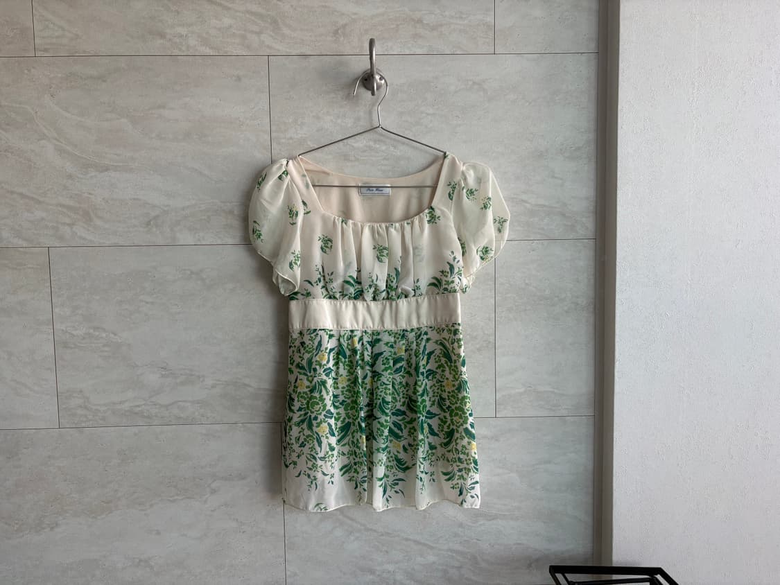 floral puff blouse 상품이미지2