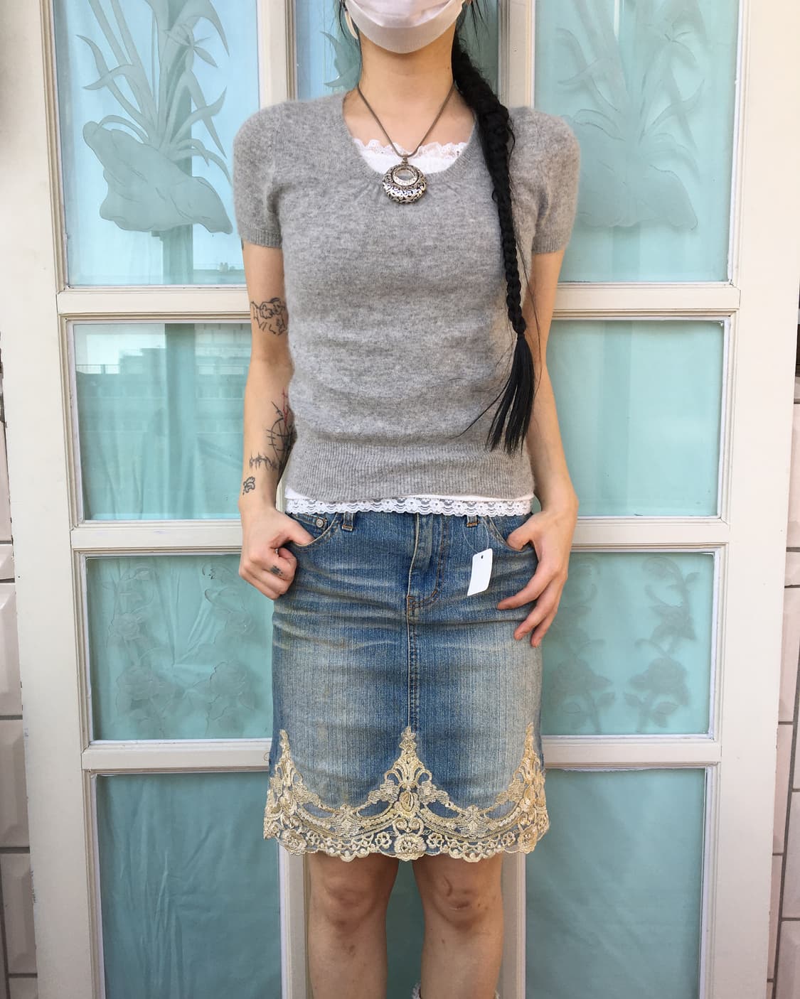 Kumikyoku half sleeve knit 상품이미지1