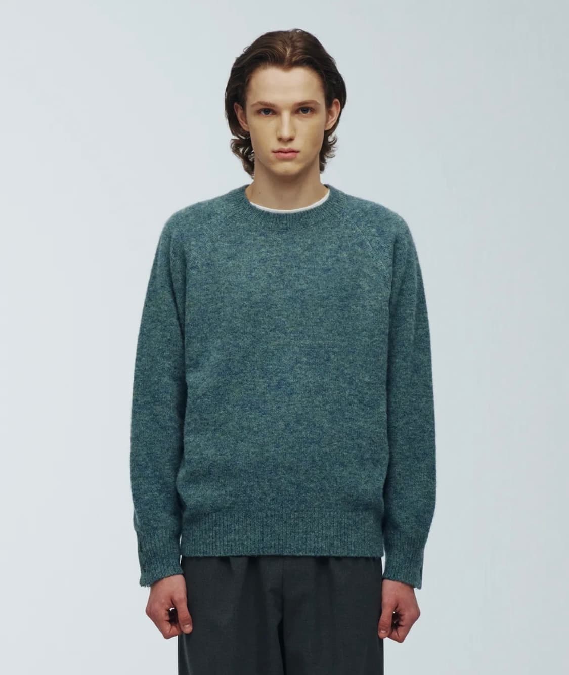 니티드 쉐기독 울 100% 라운드 니트 AURORA M 상품이미지2