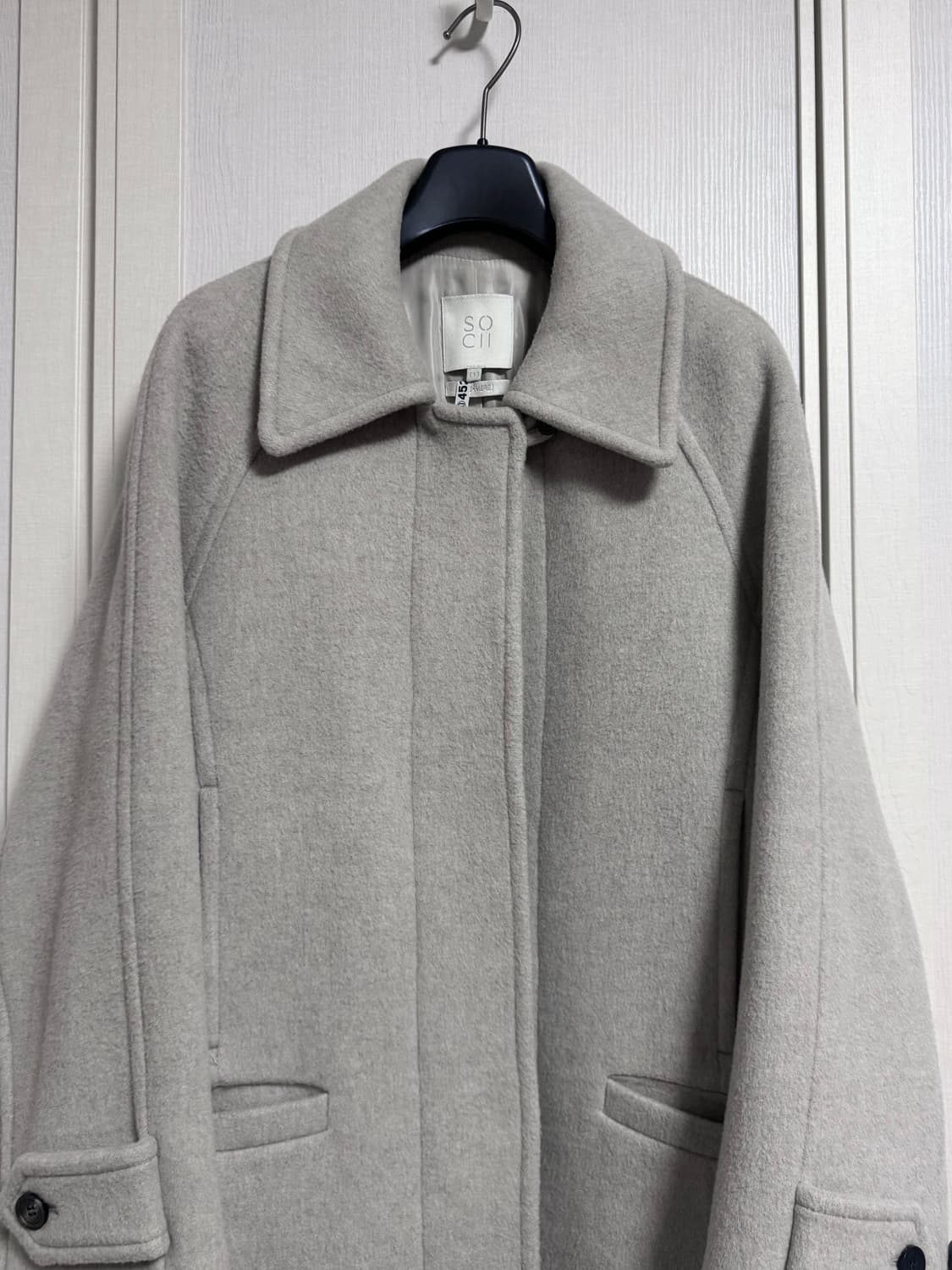 소치이 울캐시미어 발마칸 코트 상품이미지6