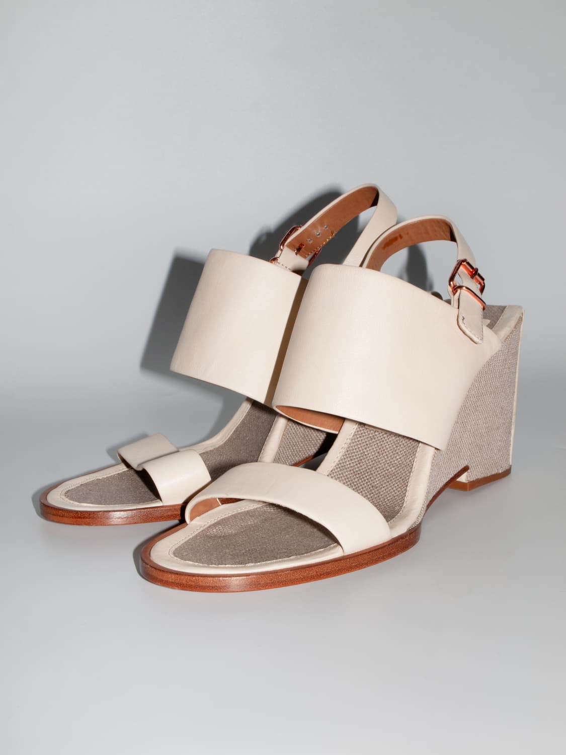 Canvas Wedge Heel Sandle 상품이미지1