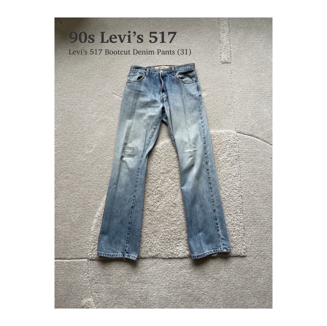 90s 리바이스 517 부츠컷 데님 팬츠 (31) 상품이미지1