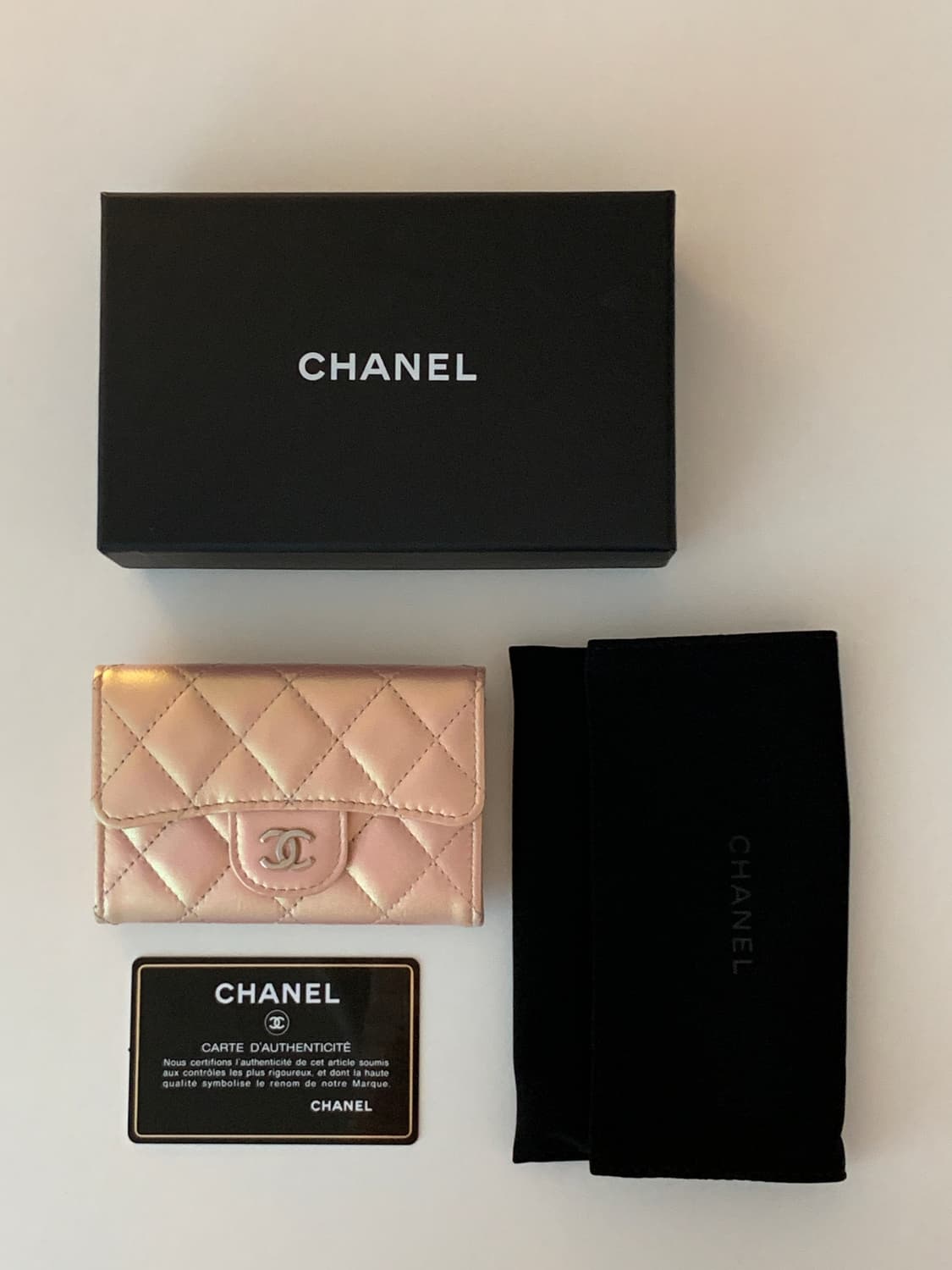 CHANEL Iridescent Pink Card Holder 샤넬 지갑 상품이미지10