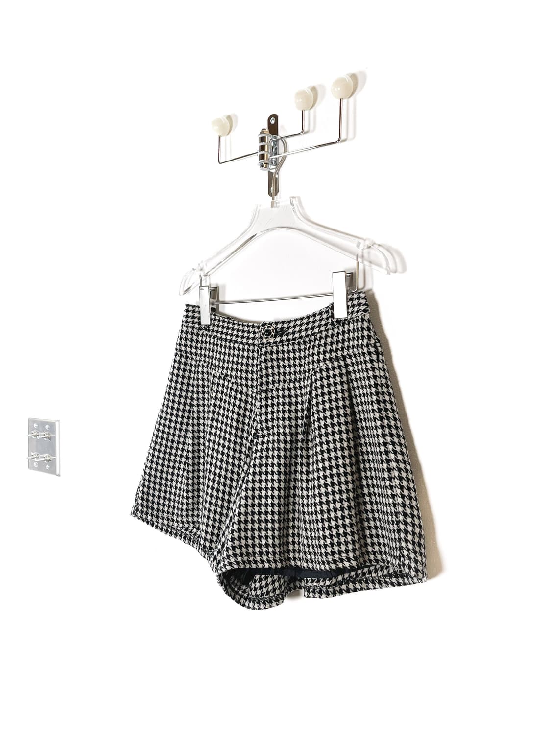 빈티지 하운즈투스 패턴 스커트 팬츠 상품이미지4