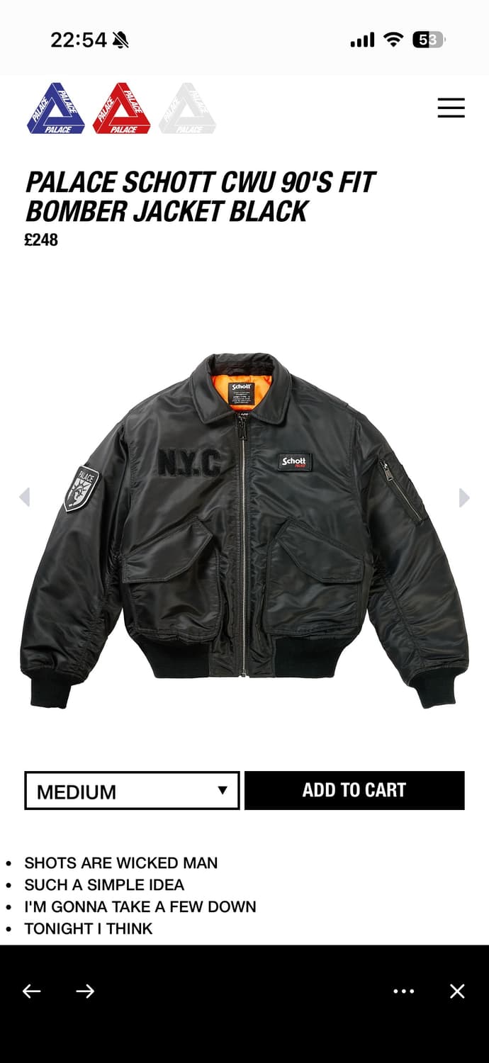 팔라스 쇼트 cwu 90s fit 봄버 자켓 상품이미지1