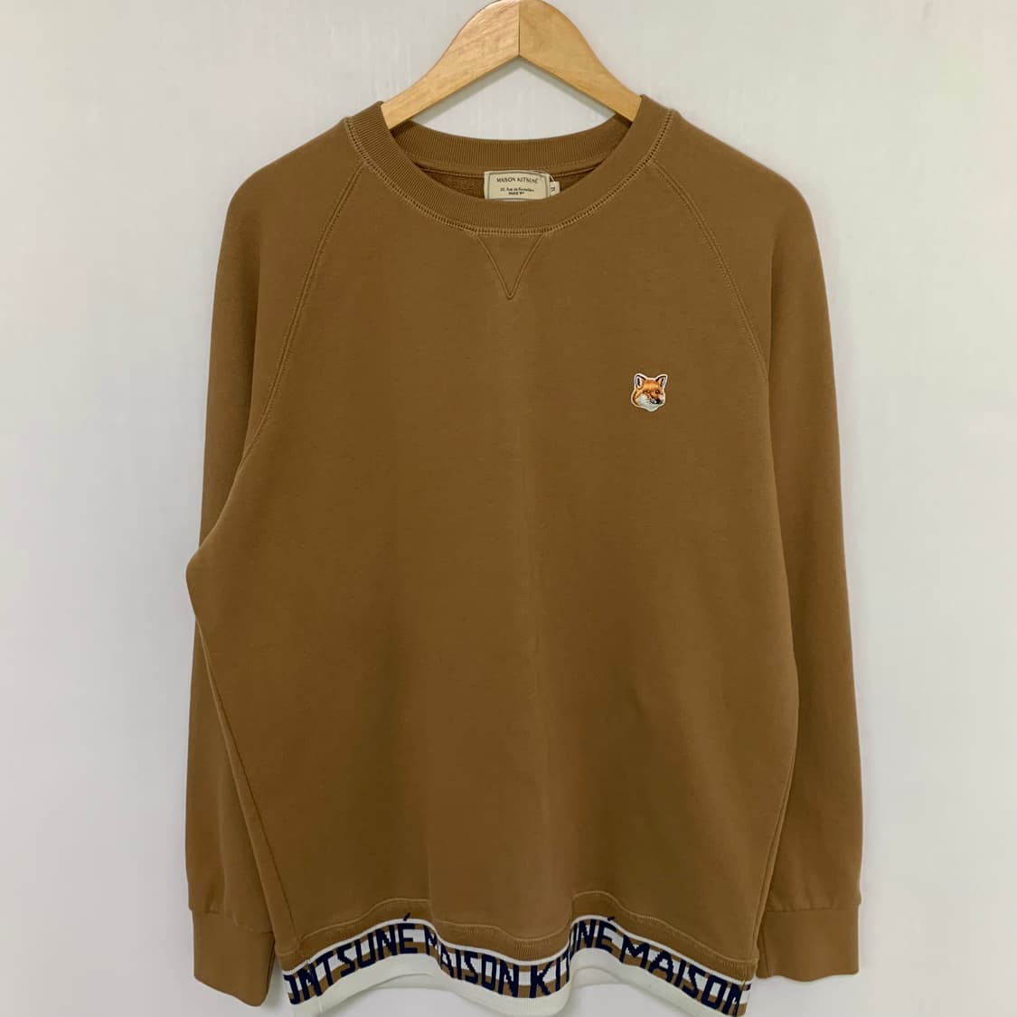 메종키츠네 브라운 폭스 패치 맨투맨 스웻셔츠 남녀공용 XL 상품이미지4