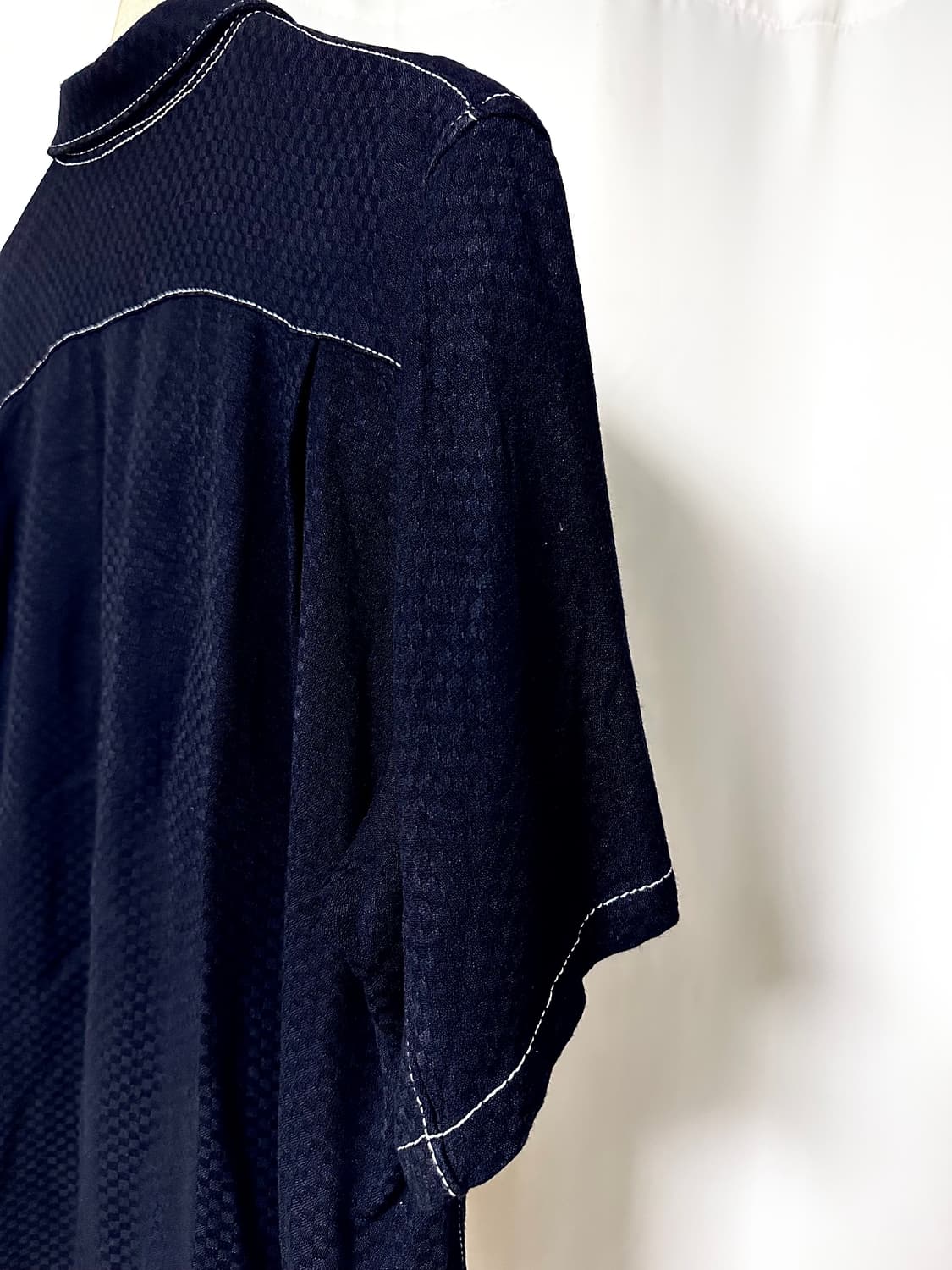 COMME des GARÇONS 스티치 오픈카라 셔츠 상품이미지10