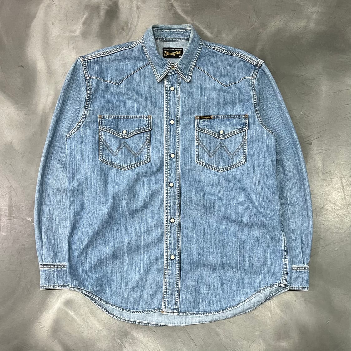  랭글러 웨스턴 데님 셔츠 y14672 상품이미지1