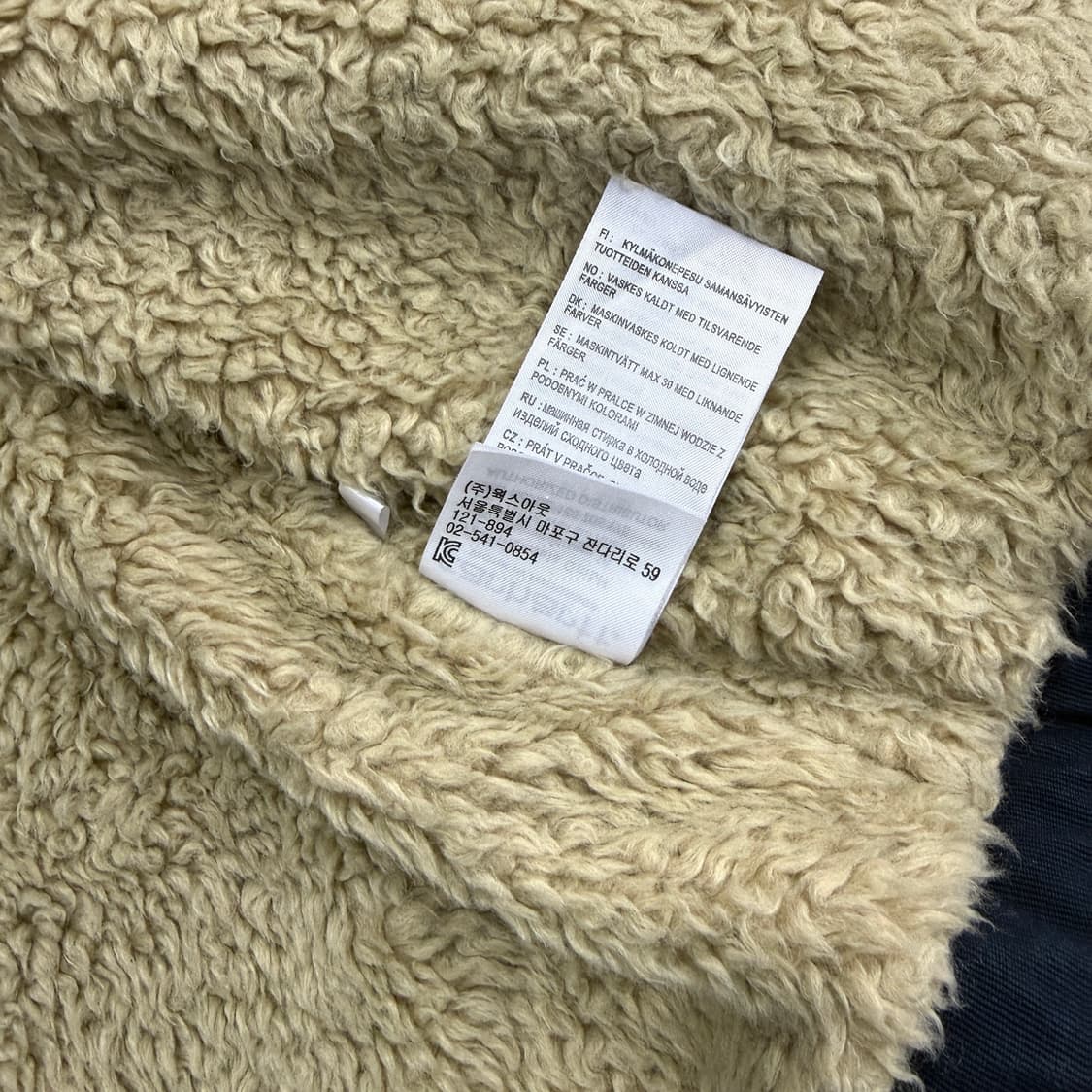 (M)칼하트 WIP 쉐르파 덱 자켓(네이비) 상품이미지5