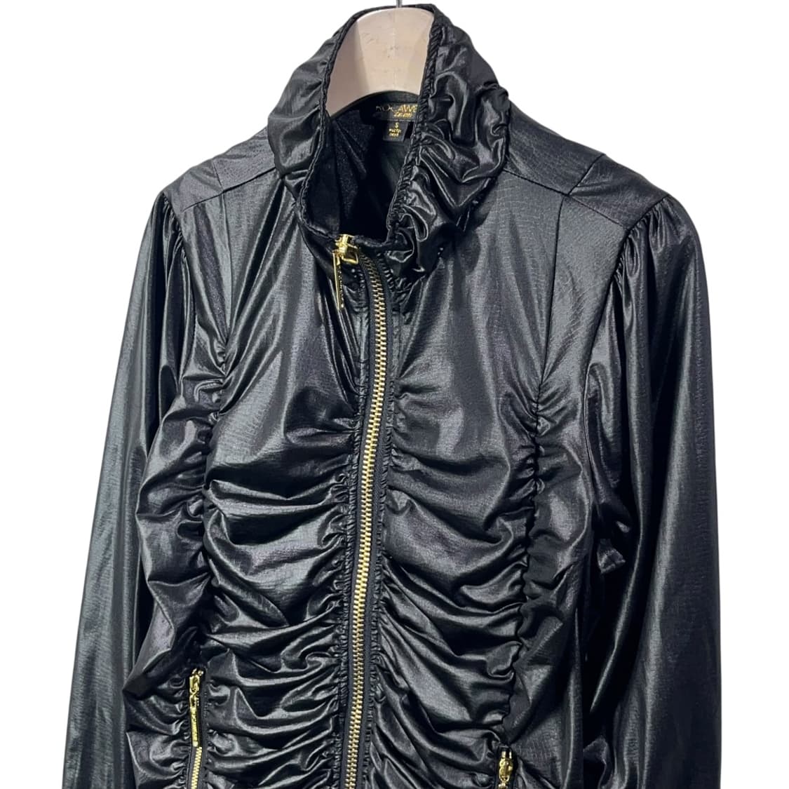 [ROCAWEAR] 로카웨어 셔링 디테일 글로시 블루종 상품이미지3