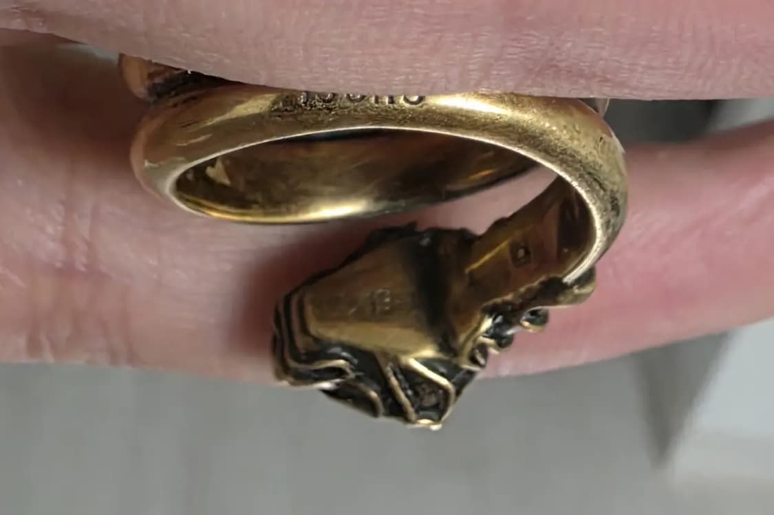 구찌 타이거 헤드 더블 링 19호 상품이미지4