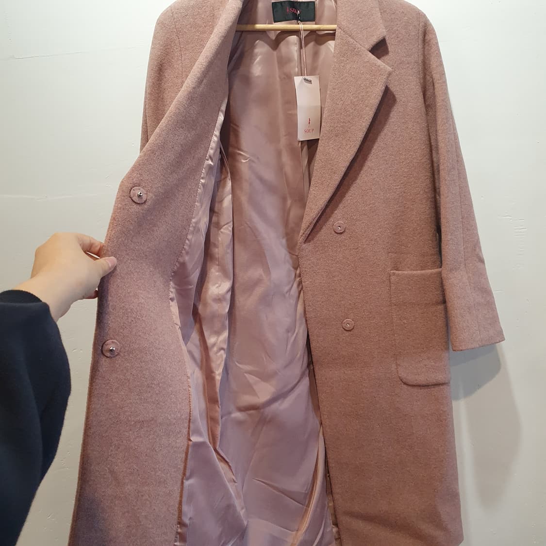 soup 핑크 롱코트 *모60 상품이미지2
