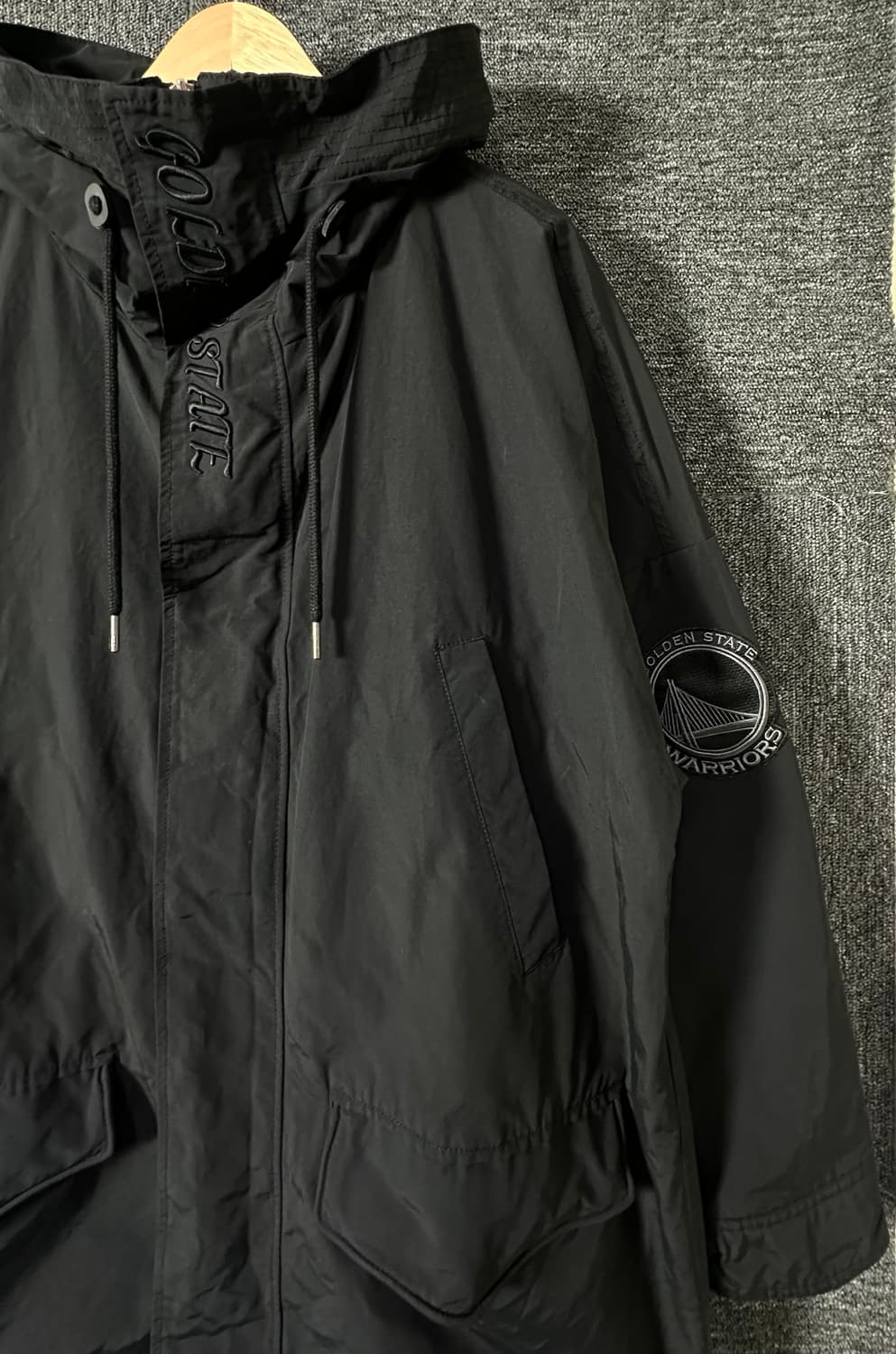 NBA 골든스테이트 워리어스 블랙 야상 F 상품이미지3