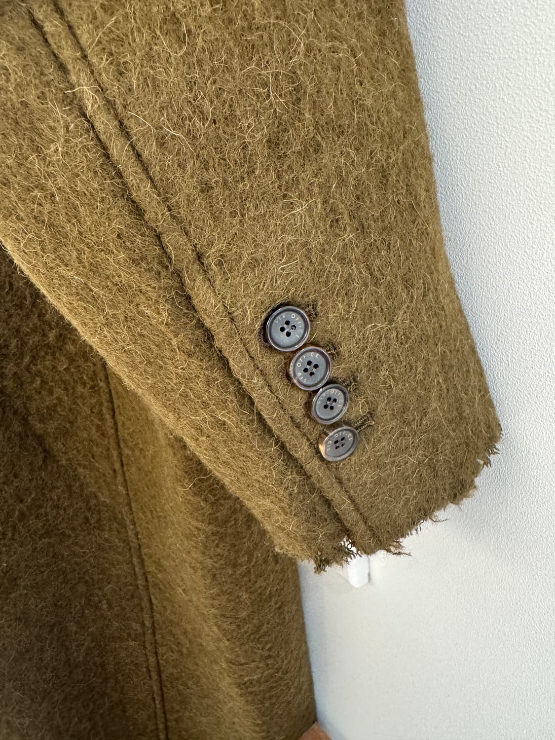 stu 프린지 맥 코트 브라운 fringe sleeve mac coat 상품이미지3