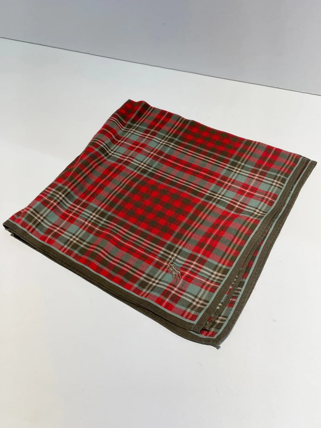 폴로 랄프로렌 00s 재팬 체크 쁘띠 손수건 A1348 상품이미지3